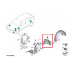 Partie ARRIERE de pare-boues avant (coté au choix) avec clips de fixation pour BMW X3 G01 X3 M F97 X4 G02 X4M F98