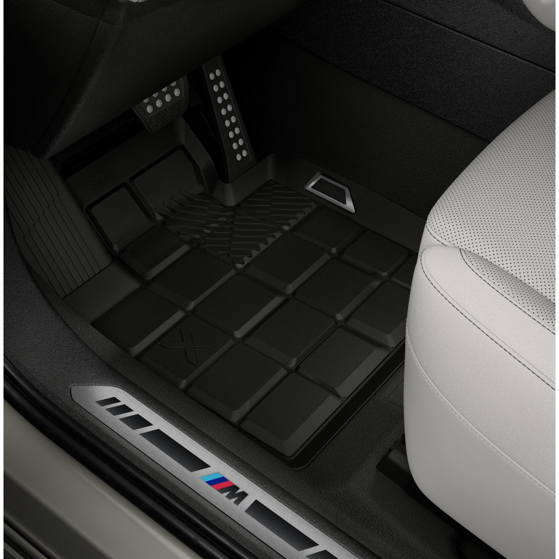 Jeu de tapis de sol tout temps (avant / arrière) avec bords surelevés (jeu de 4 tapis) pour BMW X5 G65