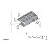 Conduite d'admission avec régulateur de clapets -  BMW Série 3 E90 E91 E92 LCI PHASE2 (335d) et BMW X3 E83 (3.0d)