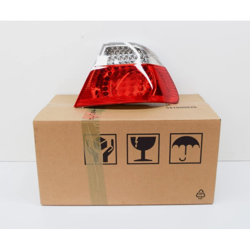 Bloc optique feu arrière LED clignotant blanc (coté au choix) - BMW Série 3 E46 Coupé