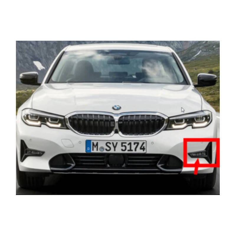 Cache enjoliveur grille latérale (côté au choix) pare-chocs avant pour BMW Série 3 G20 G21