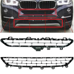 Grille médiane de pare-chocs avant (inférieure ou supérieure au choix) pour BMW X6 F16