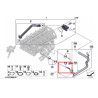 Conduite ventilation avec accord et joints torique BMW Série 1 F20 F21 (114i / 116i / 118i / 120i) Série 3 F30 F31 (316i / 320i)